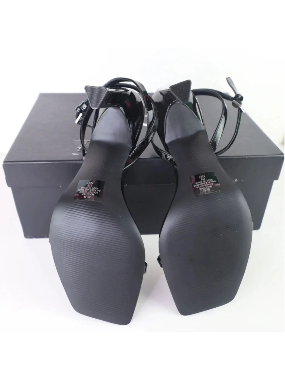 Marc Fisher Women's Arthur Ankle Strap High Heel Sandals Black Size 8.5